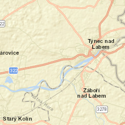 Starý Kolín Street Map