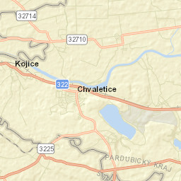 Chvaletice Street Map