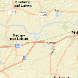 Řečany nad Labem Street Map