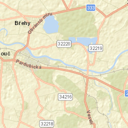 Přelouč Street Map