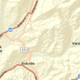 Sobotín Street Map