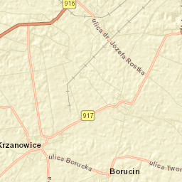 Krzanowice Street Map