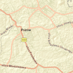 Pszów Street Map