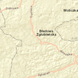 Zgłobień Street Map