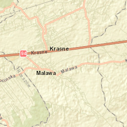 Krasne Street Map