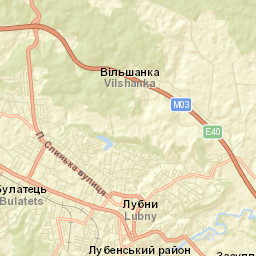 Lubny Street Map