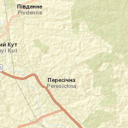 Peresichna Street Map