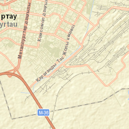 Temirtau Street Map