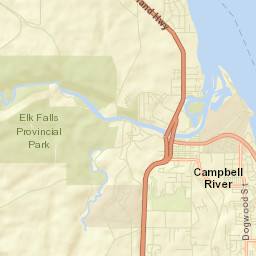 Campbell River Street Map