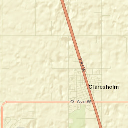 Claresholm Street Map