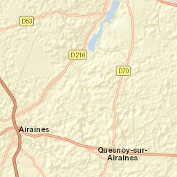 Airaines Street Map
