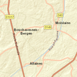 Moislains Street Map