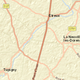 Étreux Street Map