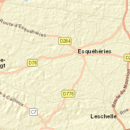 Esquéhéries Street Map