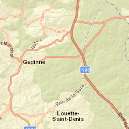 Gedinne Street Map