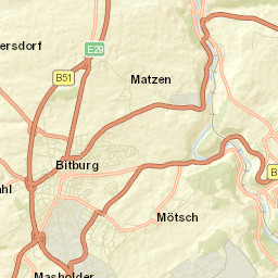 Bitburg Street Map