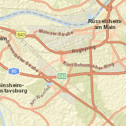 Rüsselsheim Street Map