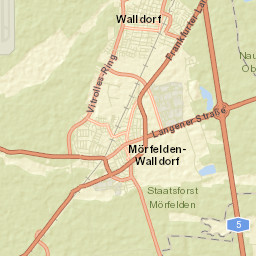 Mörfelden-Walldorf Street Map
