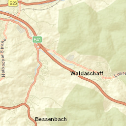 Waldaschaff Street Map