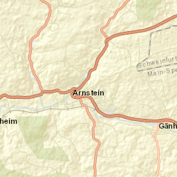 Regierungsbezirk Unterfranken Street Map