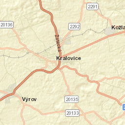 Kralovice Street Map