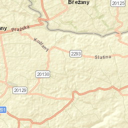 Kožlany Street Map