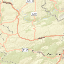 Černošice Street Map