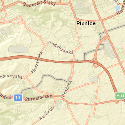 Dolní Břežany Street Map
