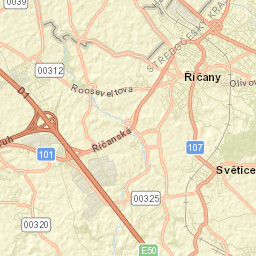 Říčany Street Map