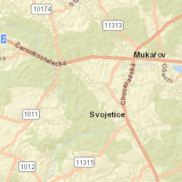 Mukařov Street Map