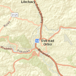 Ústí nad Orlicí Street Map