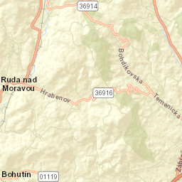 Ruda nad Moravou Street Map