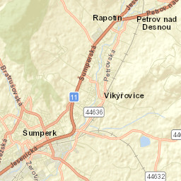 Okres Šumperk Street Map