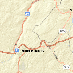 Horní Benešov Street Map