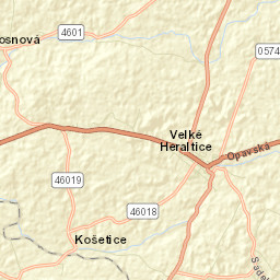 Velké Heraltice Street Map