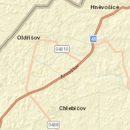 Chlebičov Street Map
