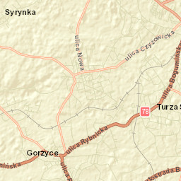 Turza Śląska Street Map