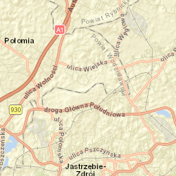 Jastrzębie-Zdrój Street Map