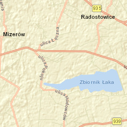 Powiat pszczyński Street Map