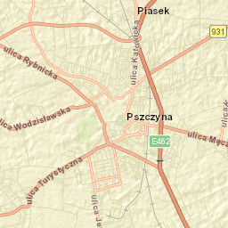 Pszczyna Street Map