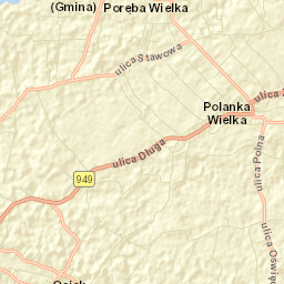 Polanka Wielka Street Map