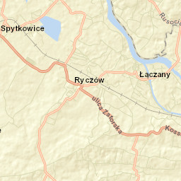 Ryczów Street Map