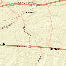 Wola Dębińska Street Map