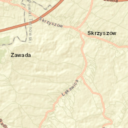 Skrzyszów Street Map