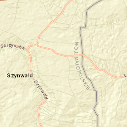 Łęki Górne Street Map