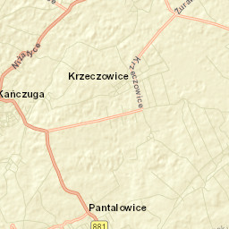 Krzeczowice Street Map