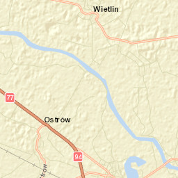 Ostrów Street Map