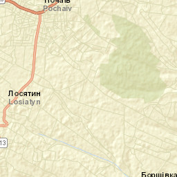Pochaiv Street Map