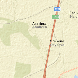 Agativka Street Map