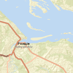 Rzhyshchiv Street Map
